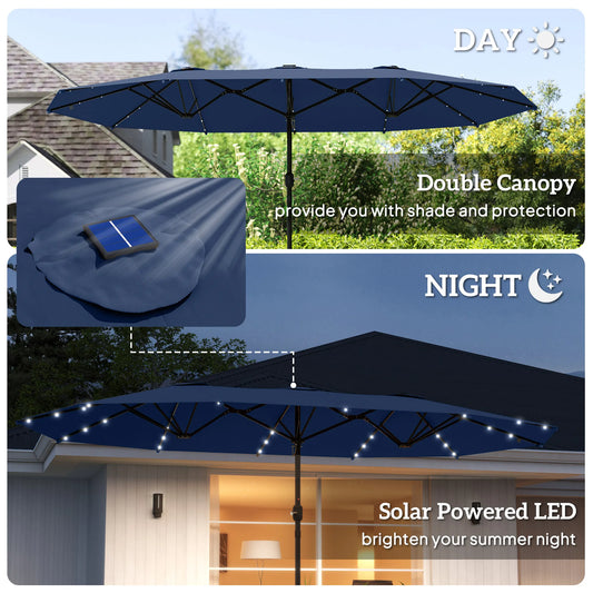 Double-Sided Parasol Sun Umbrella