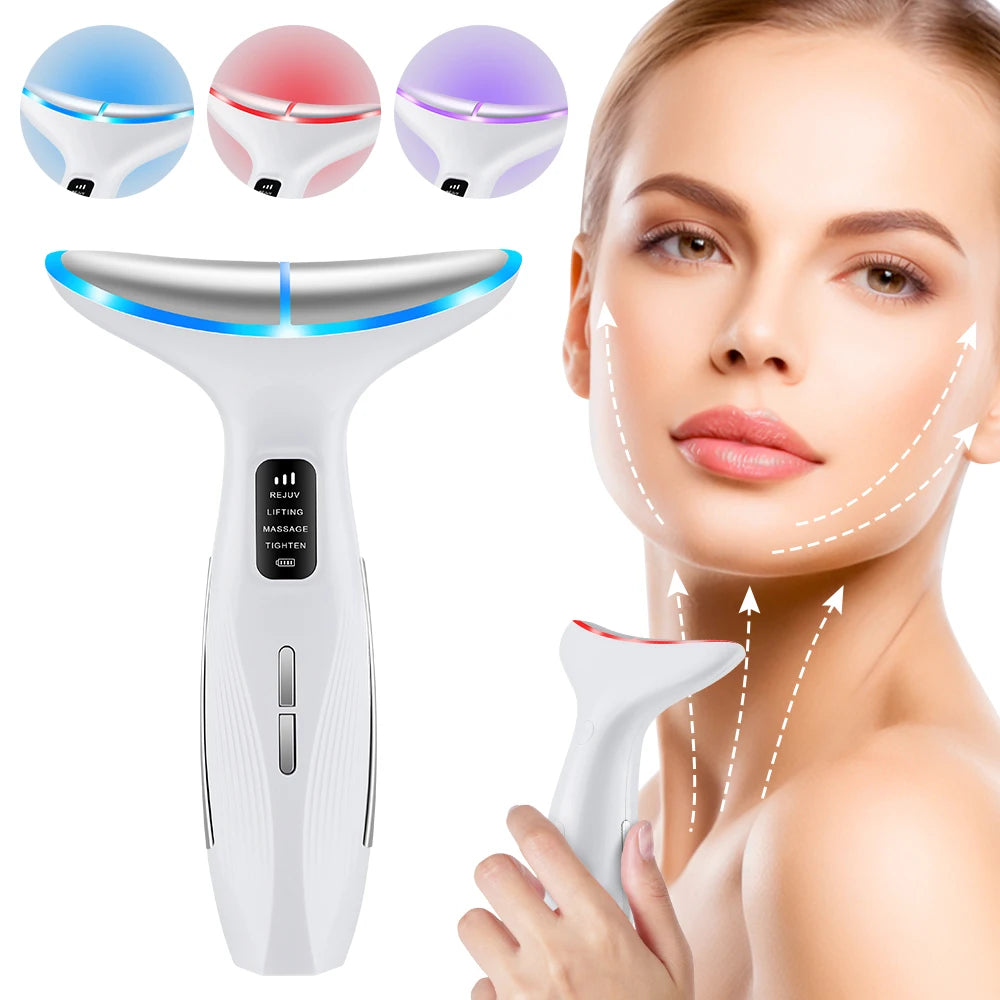 3 Massage Modes Micro-current Neck Beauty Device Face Lifting