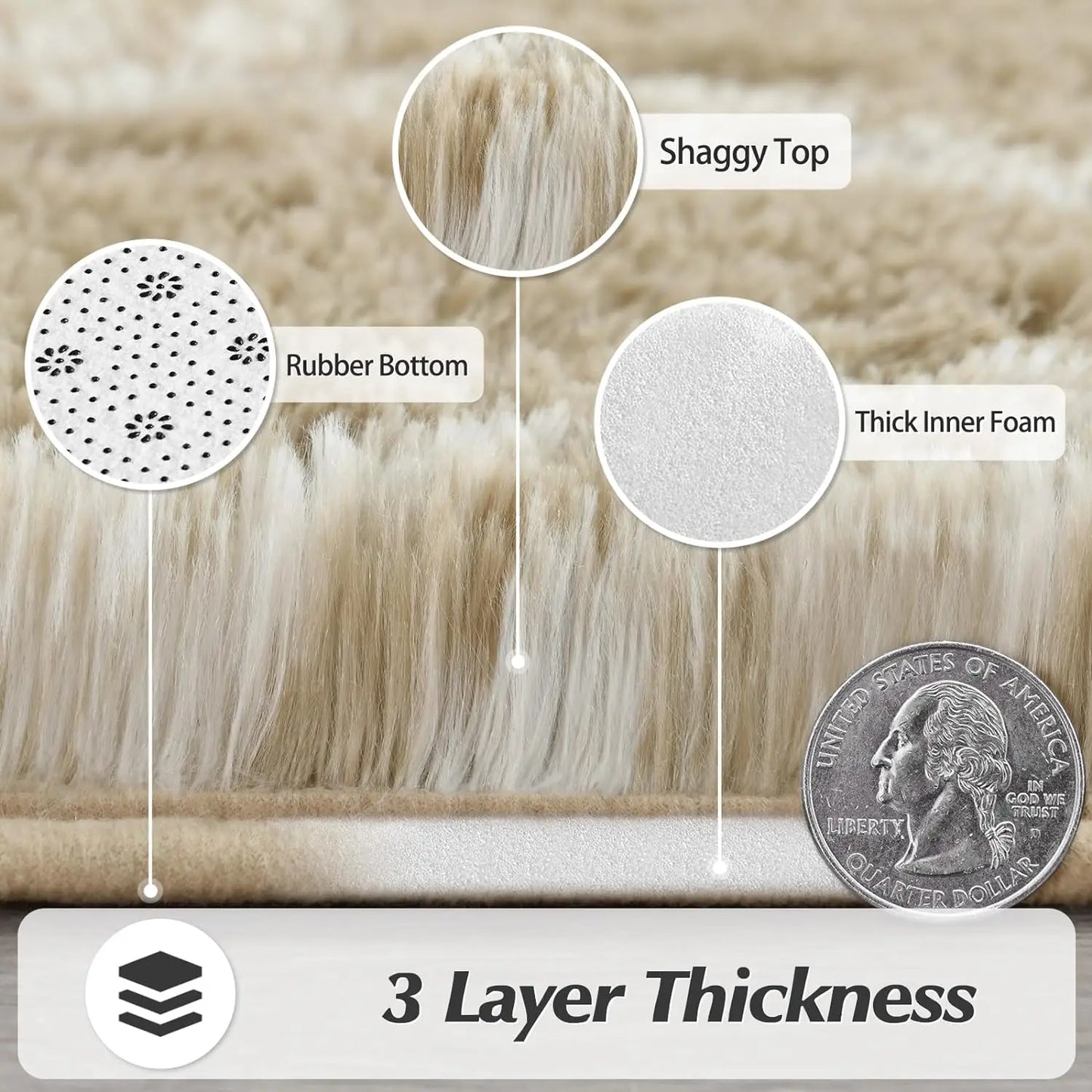 Soft Plush Fluffy Carpets/Rugs