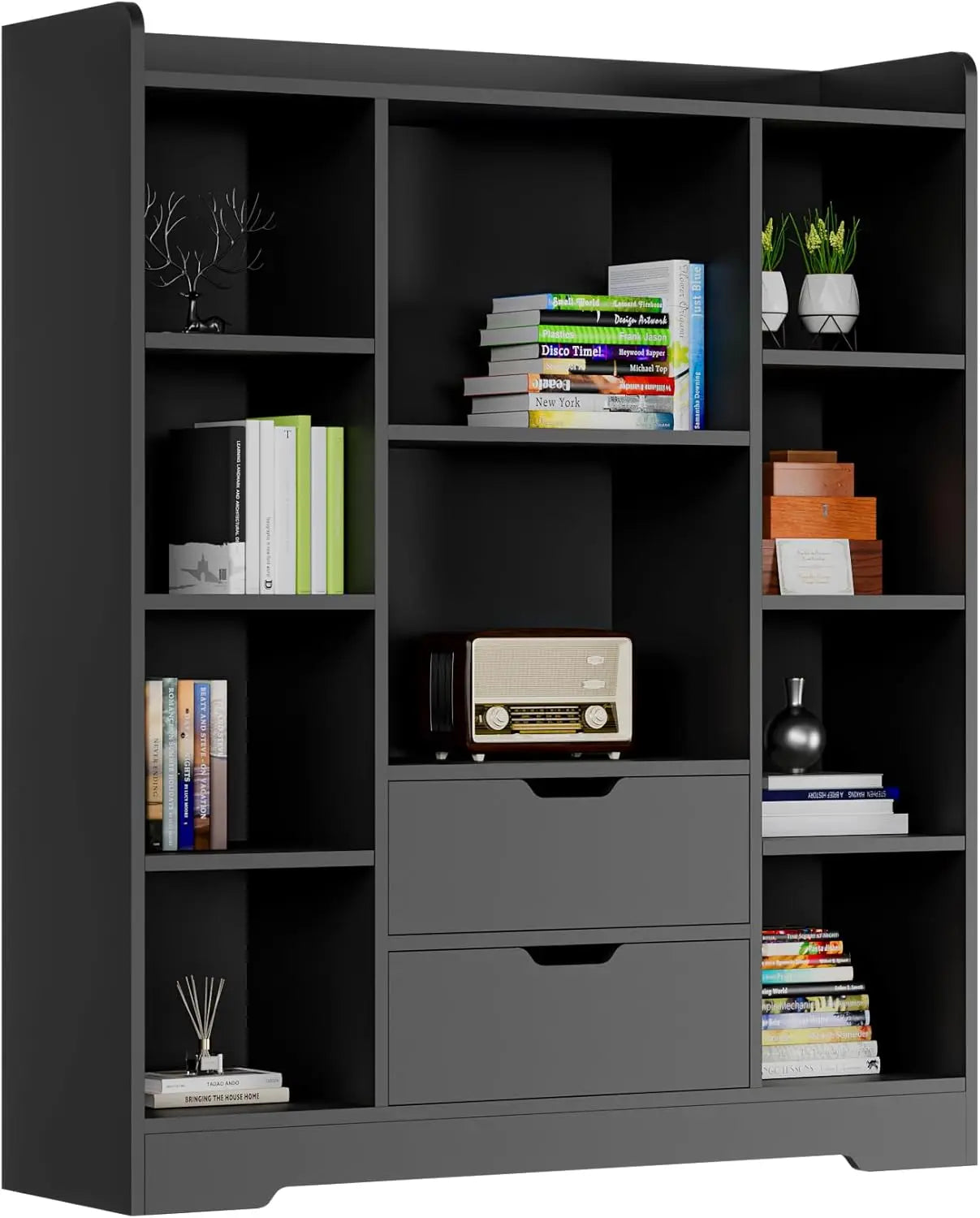 Bookshelf with Storage with Toy Storage Organizer