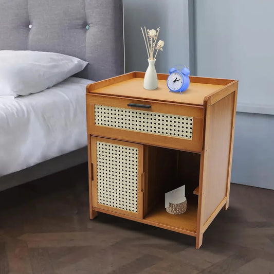 Bedside Table with Storage Drawer