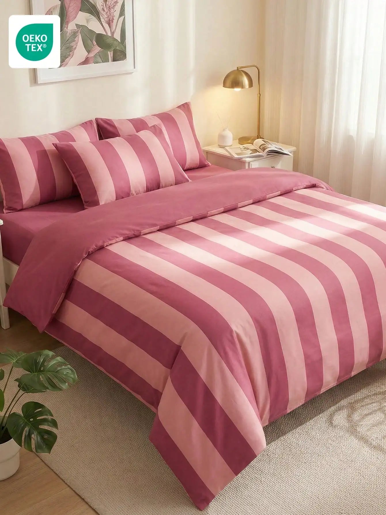 Striped Bedding Set