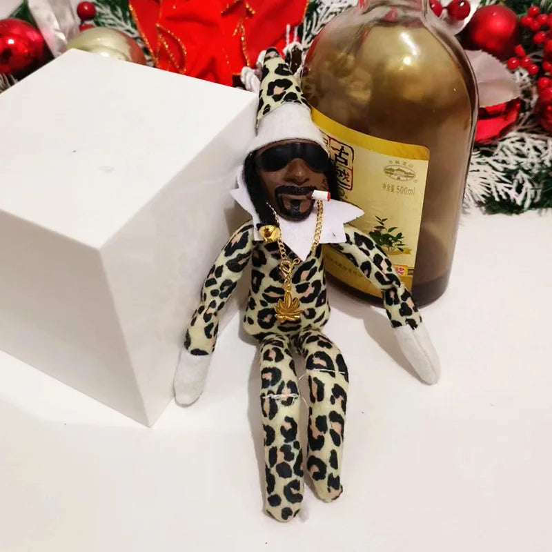 Christmas Elf Doll with Snoop on a Stoop Christmas Trees Decoration