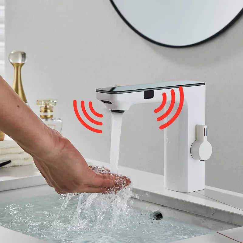 Basin Faucet Touch Sensor Digital LED Temperature