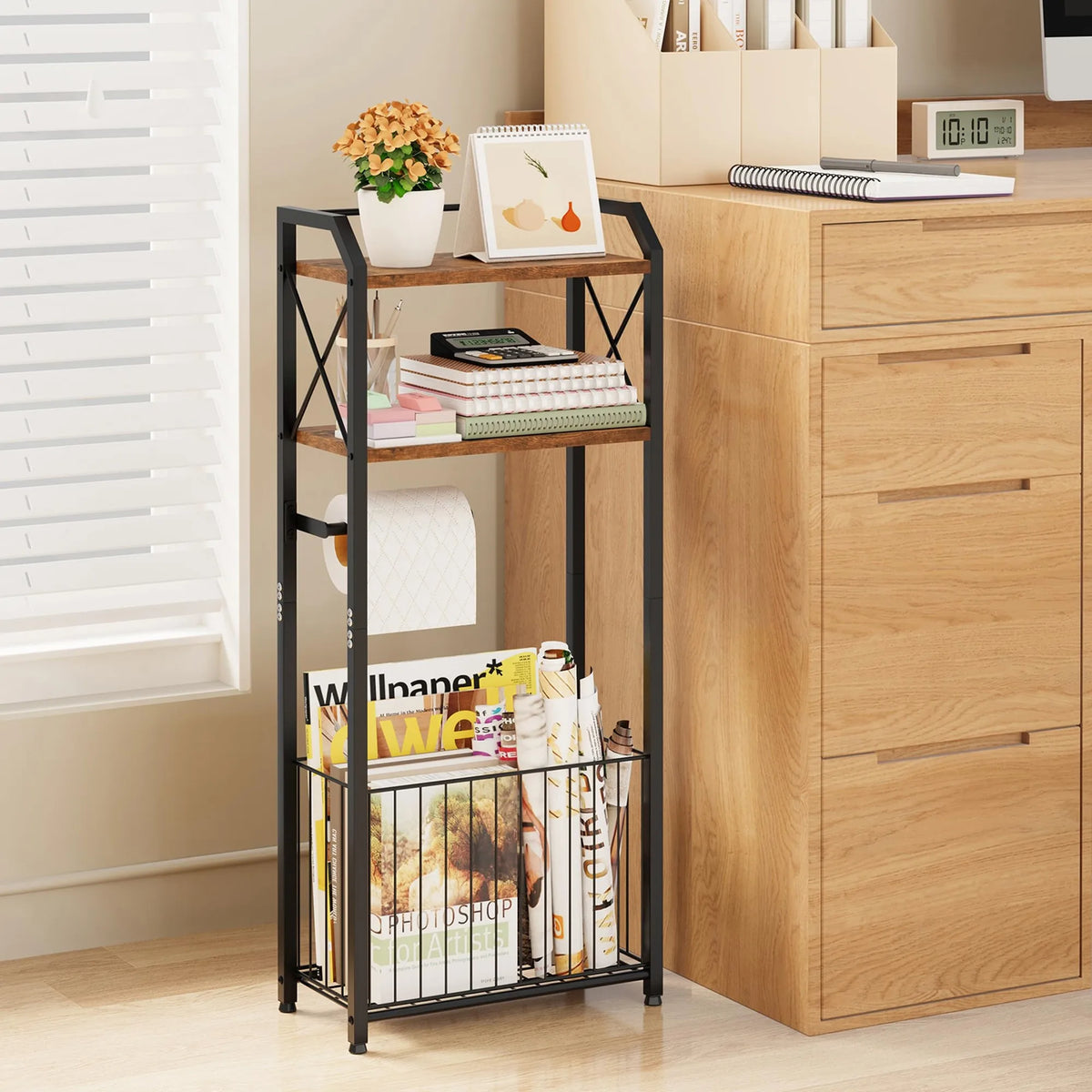 Freestanding Tissue Rack