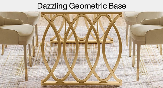 Modern Unique Rectangular Dinner Table