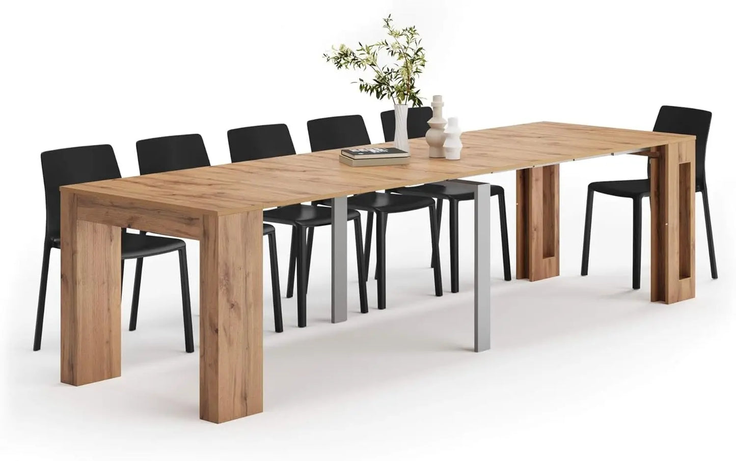 Dining Extendable Console Table with Extension Leaves