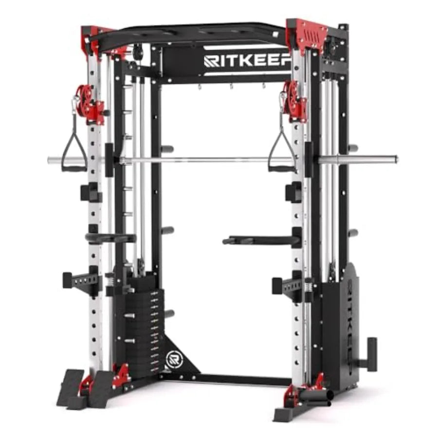 Weight Stacks 6-in-1 Power Rack Crossover Pull-Up Dip Station