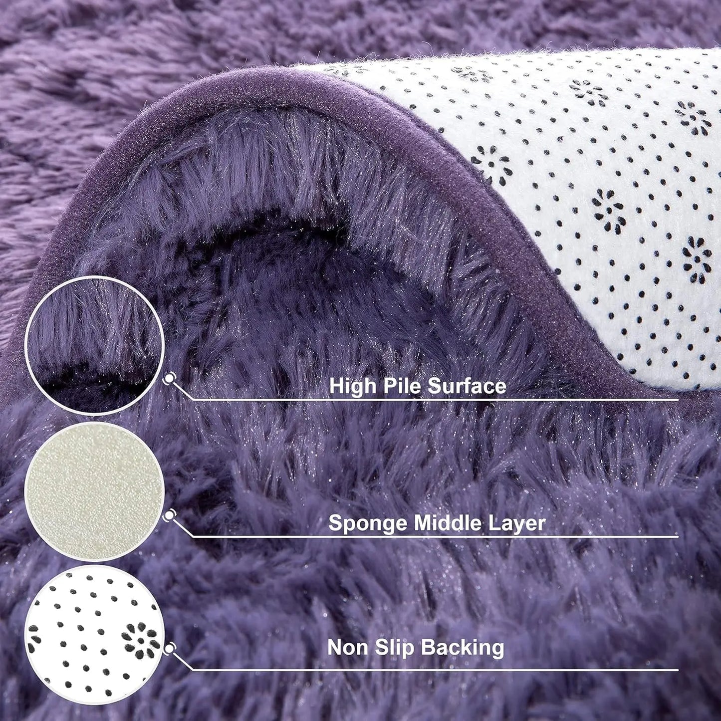 Plush Fluffy Ultra Soft Indoor Modern Rugs