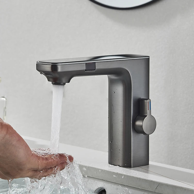 Smart Sensor Basin Faucet Digital Display Screen