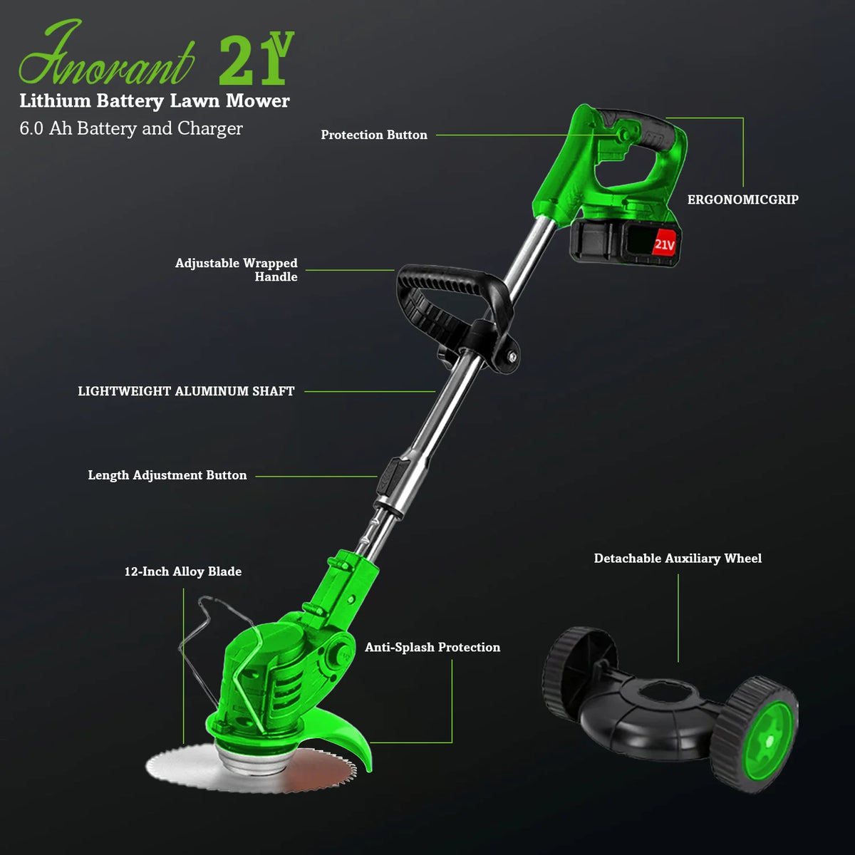 Cordless Lawn Trimmer Weed Wacker