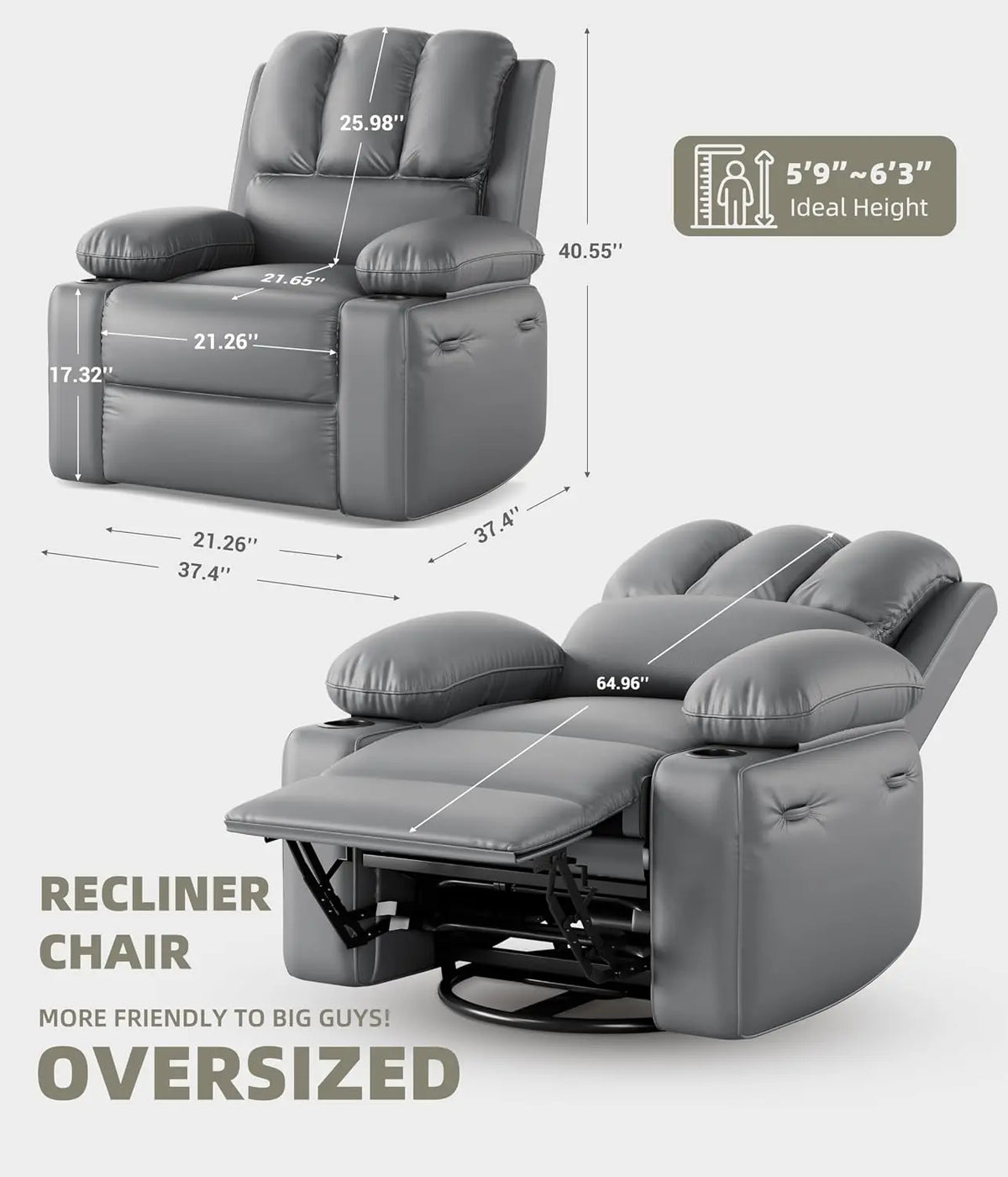 Swivel Rocker Recliner Chair