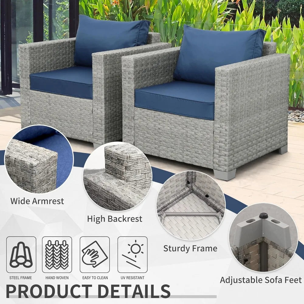 Outdoor Sofa Wicker Patio Chairs