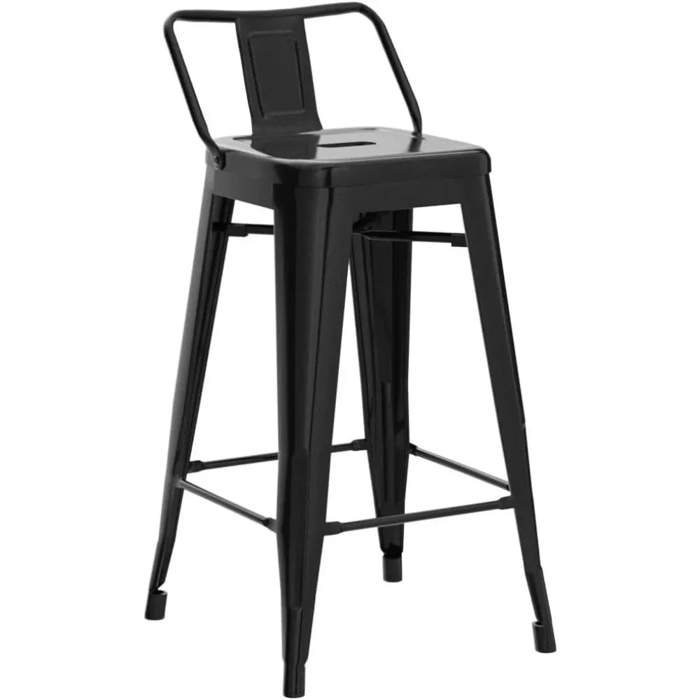 Counter Height Metal Bar Stool Set