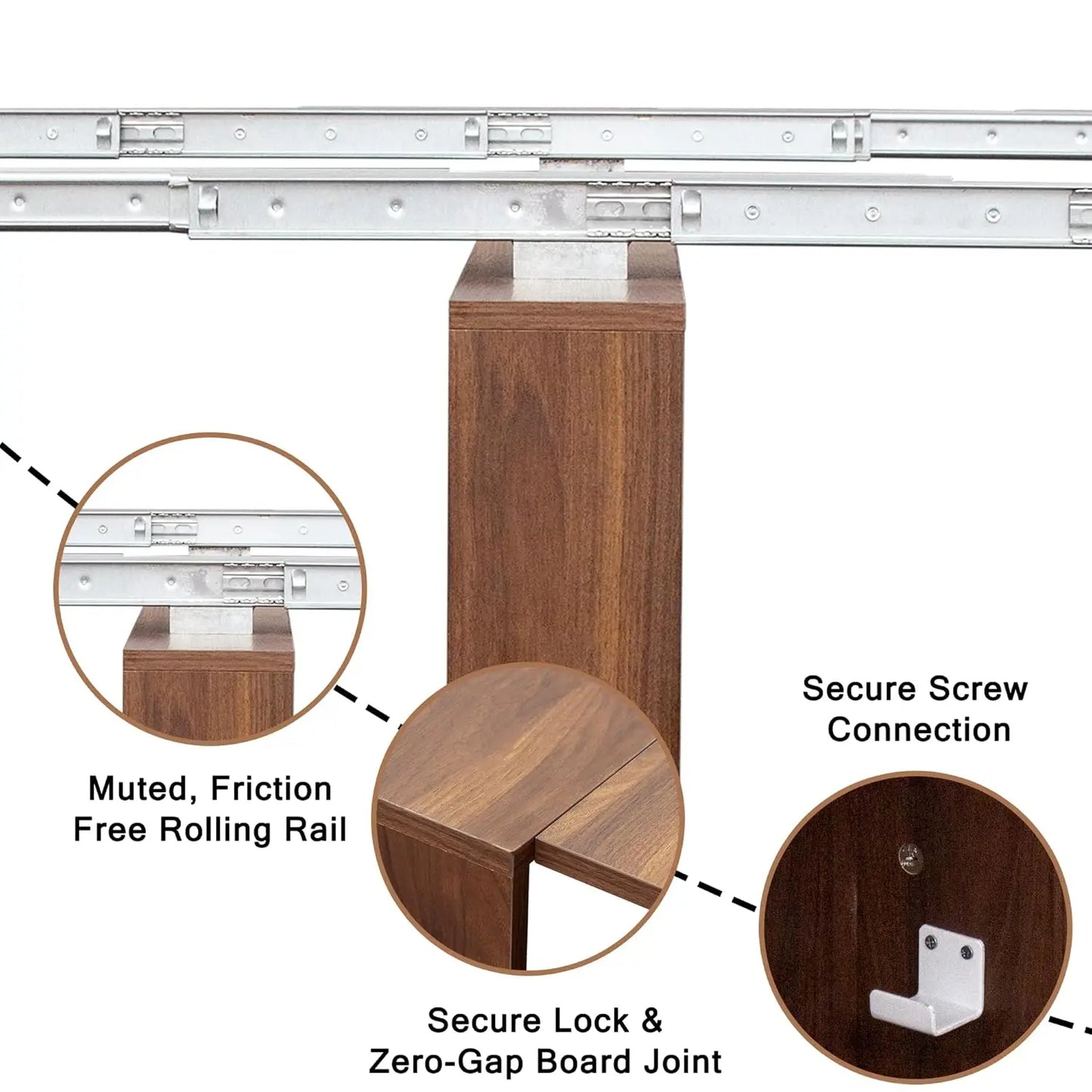 Space Saving Extendable Folding Console Dining Table
