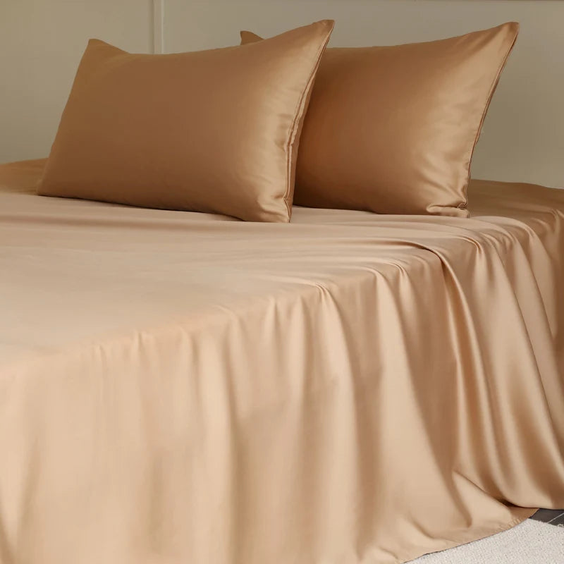 Silky Bedding Set Luxury Fitted Sheet