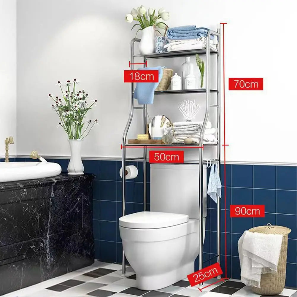 Storage Rack Over The Toilet Shelf