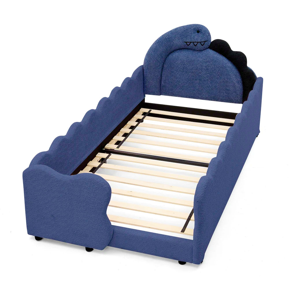 Cute Dinosaur-Shaped Bed with Safety Guardraild