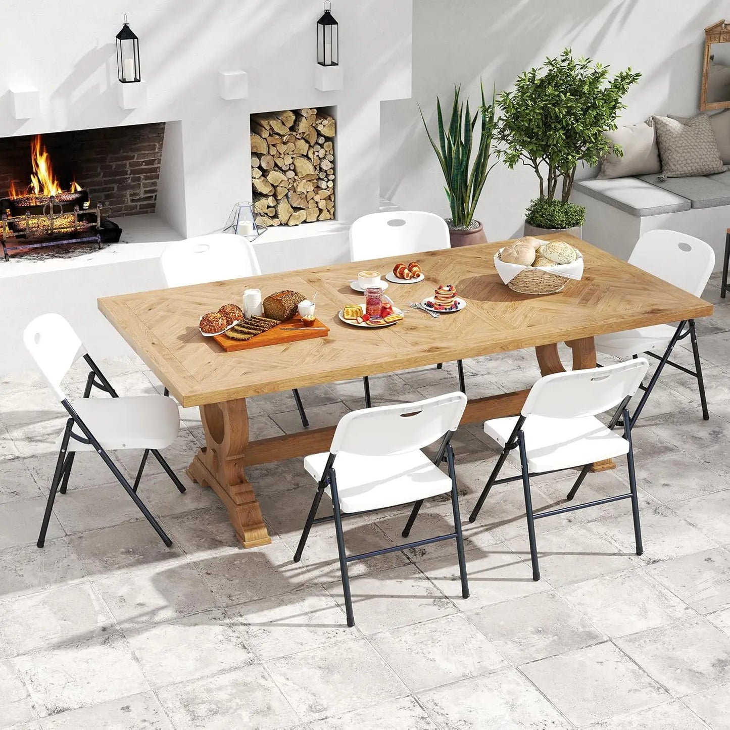 Heavy Duty Portable Plastic Folding Chair