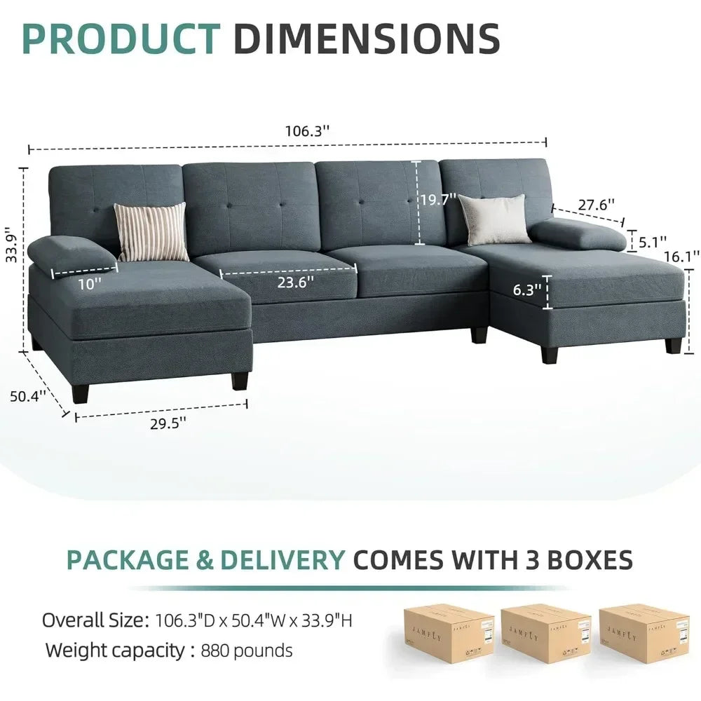 U-Shaped, Sectional Couches