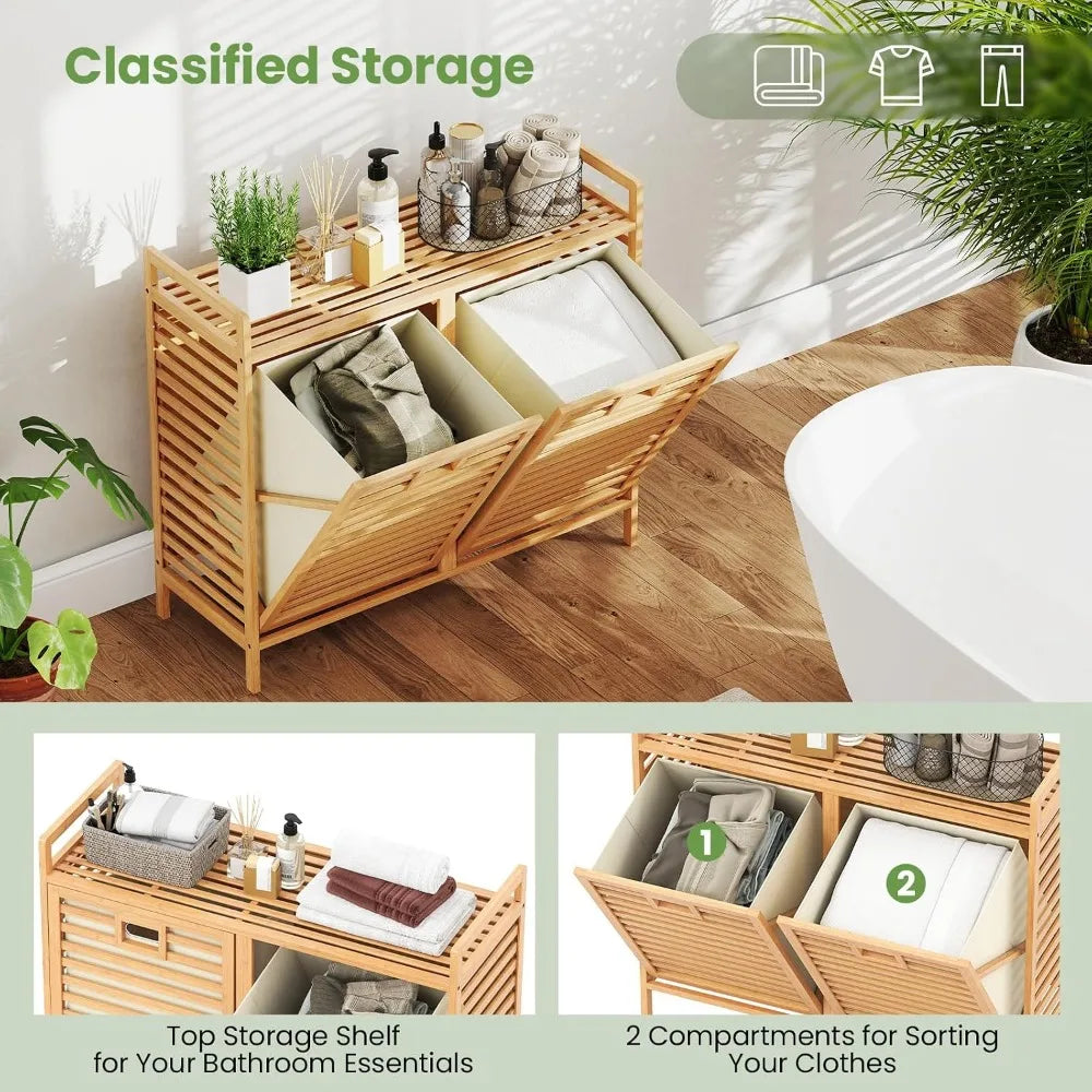 Tilt-Out Laundry Hamper,  with ,