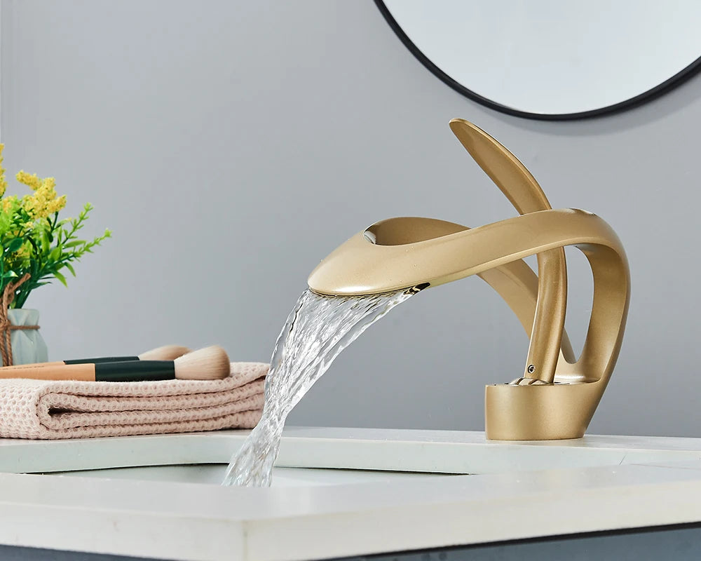 Luxury Basin Faucet Waterfall Mixer
