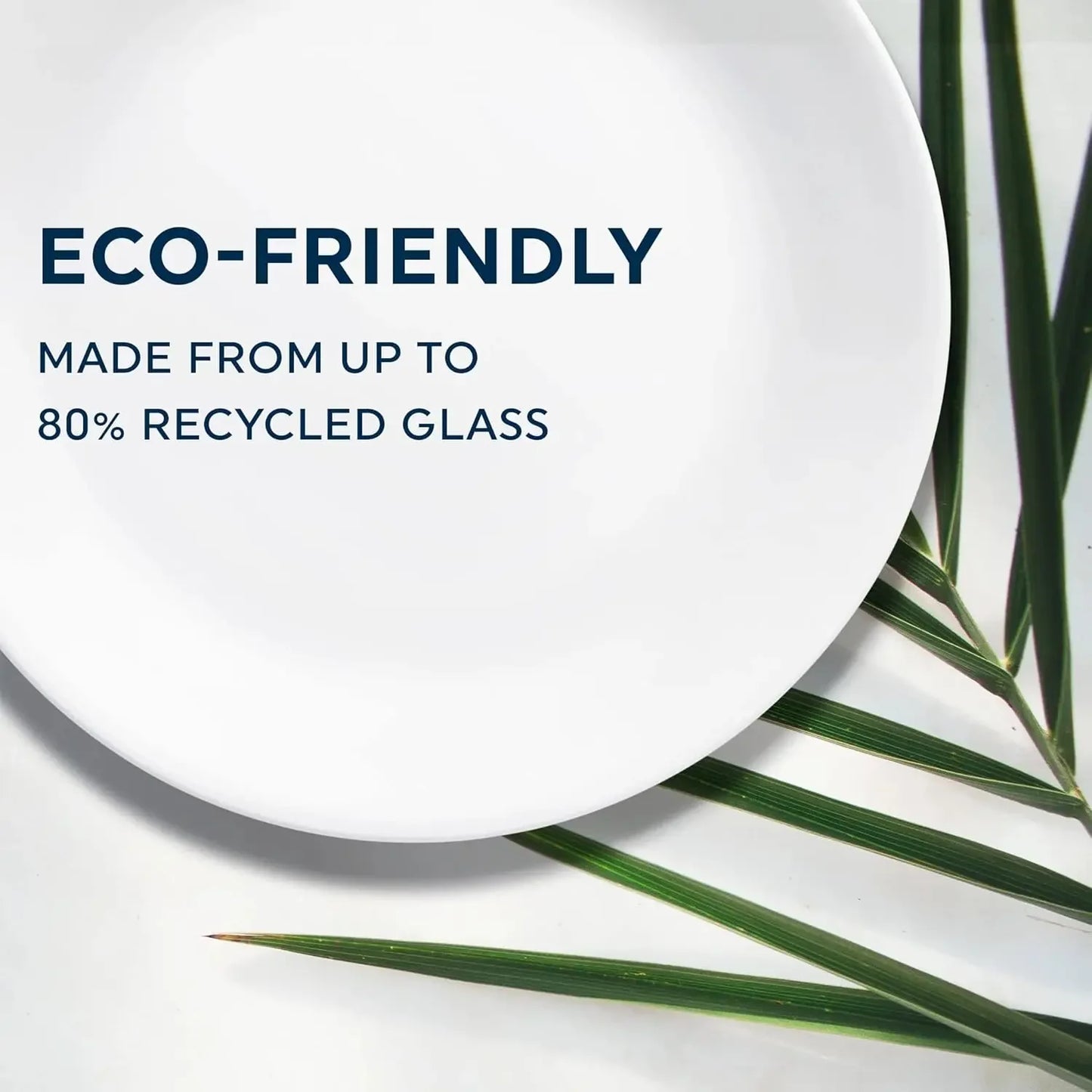 Triple Layer Glass and Chip Resistant Dinnerware Set