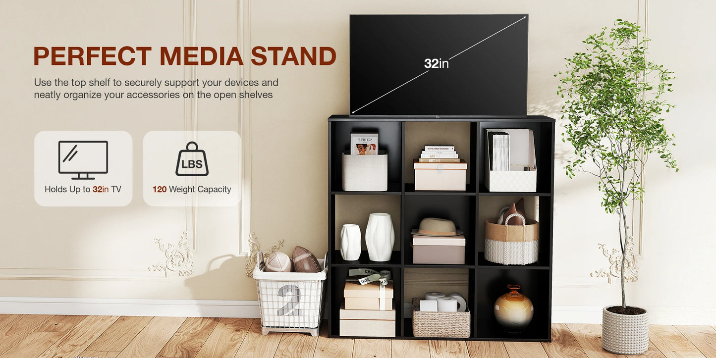 Storage Cube Organizer Wooden Shelf Bookcase