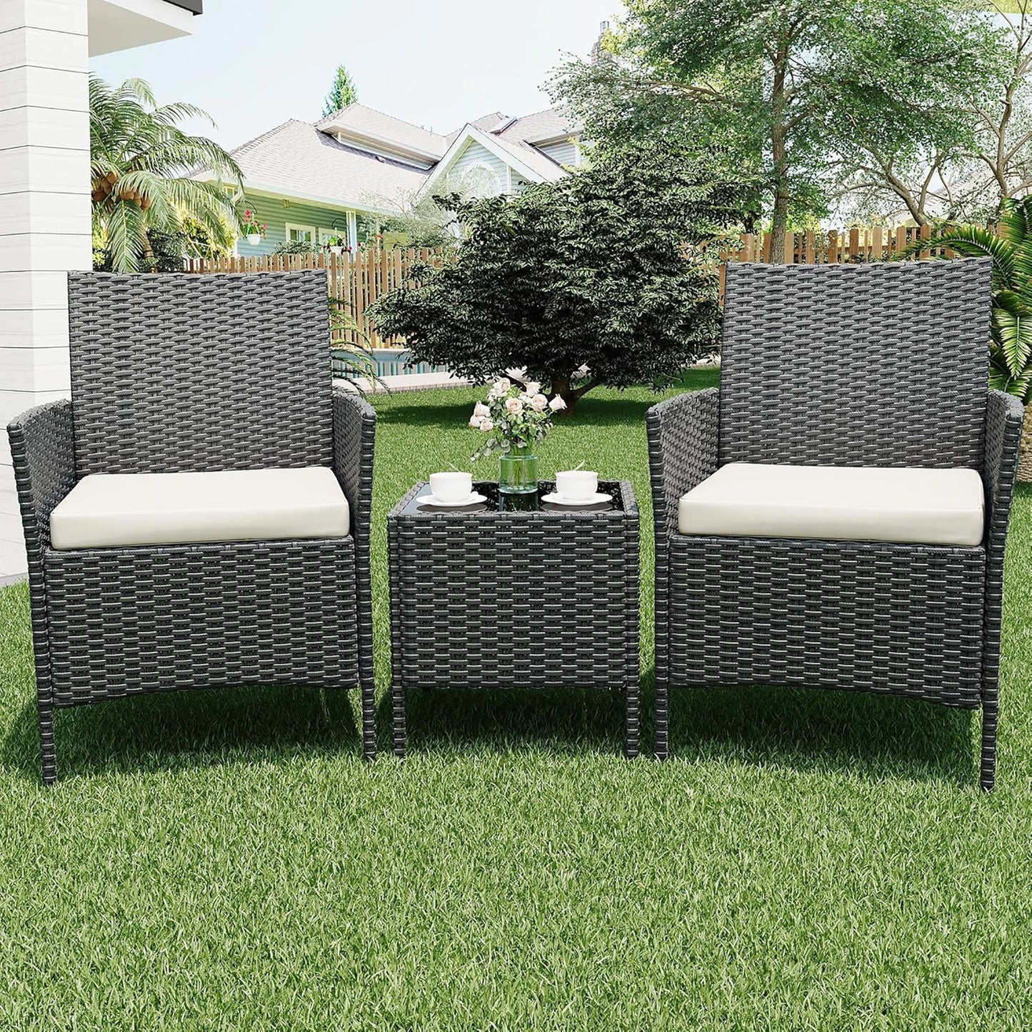 All-Weather Rattan Wicker Patio Sofa Set