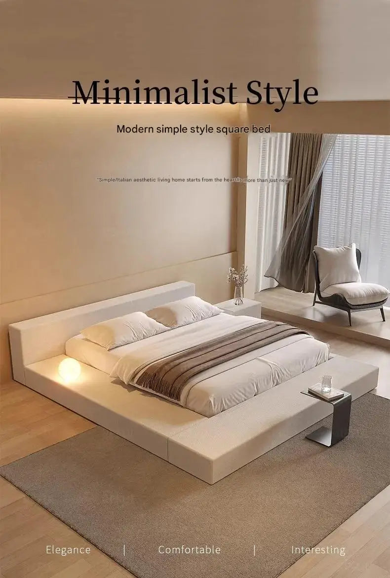 Tatami Cream Fashionable High Quality Modern Bed