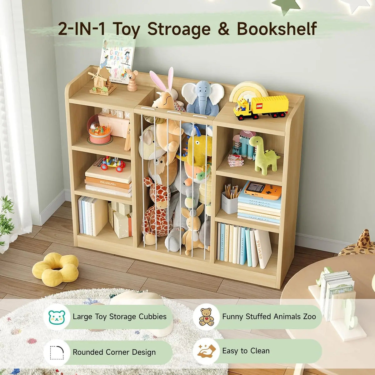Toy Organizer 2-in-1 - Stuffed Animal Storage