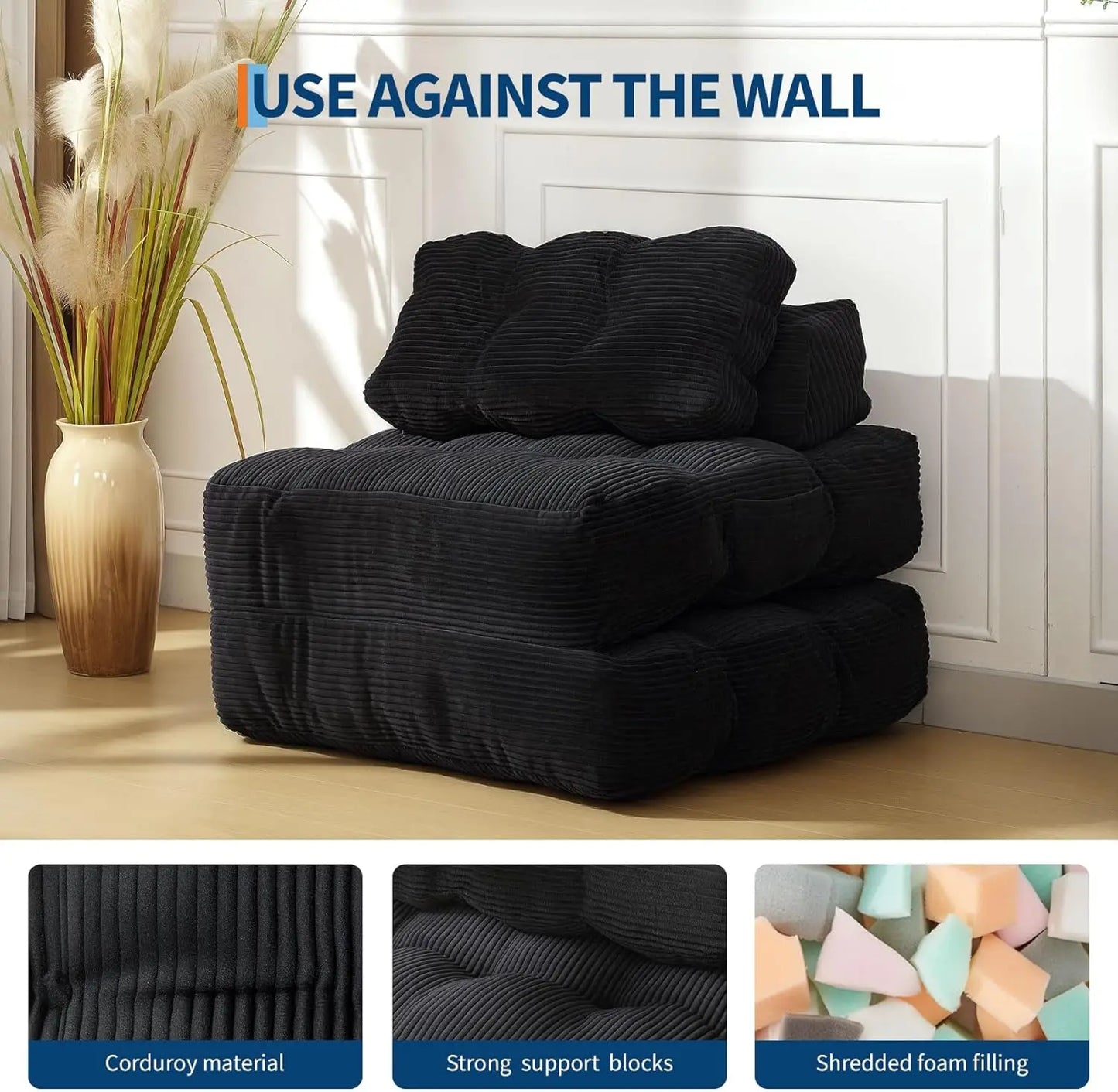 Folding Sofa Bed with Pillow