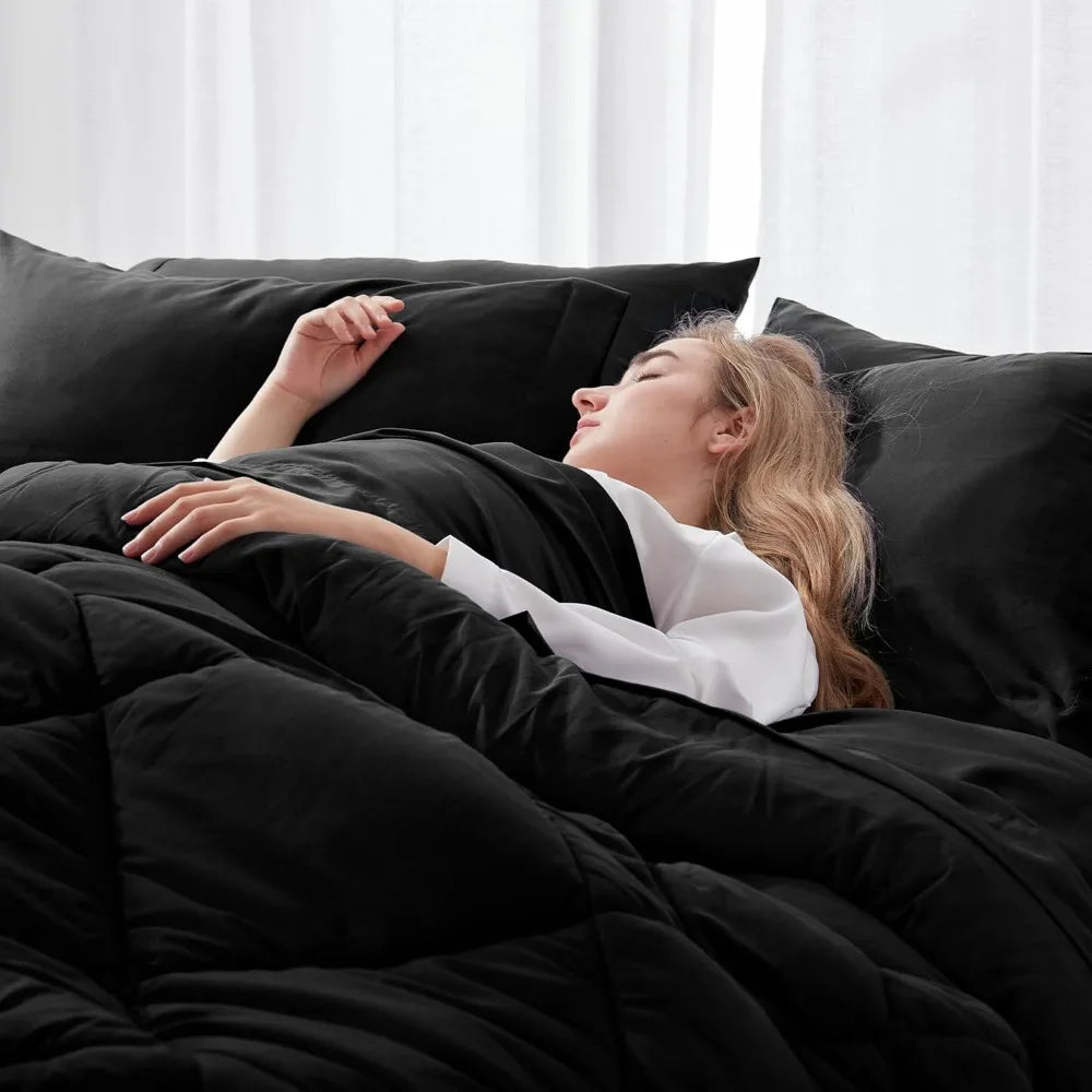 All Season Fluffy Comforter Set