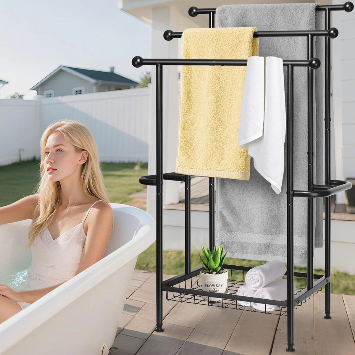 Metal Towel Rack