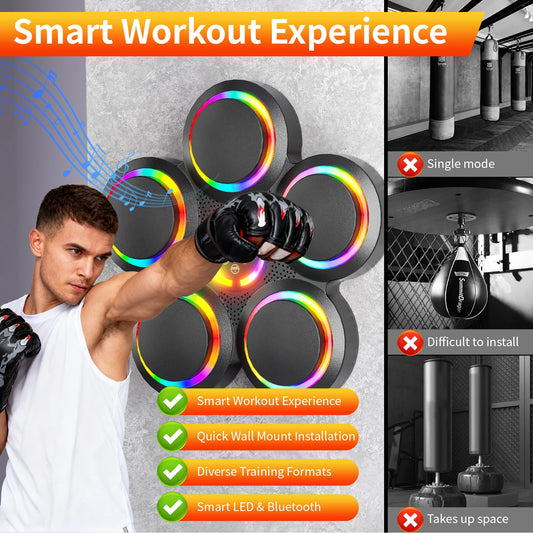 Smart Punching Machine with Boxing Gloves