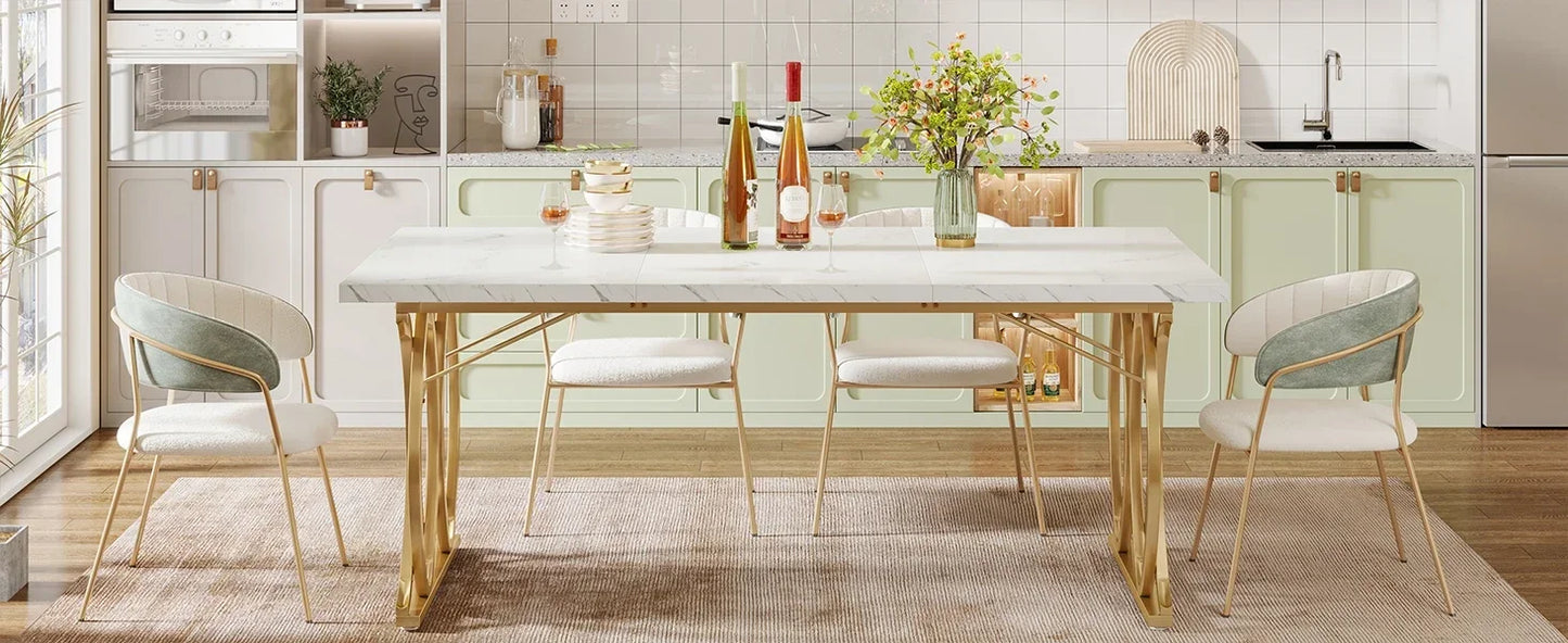Modern Unique Rectangular Dinner Table