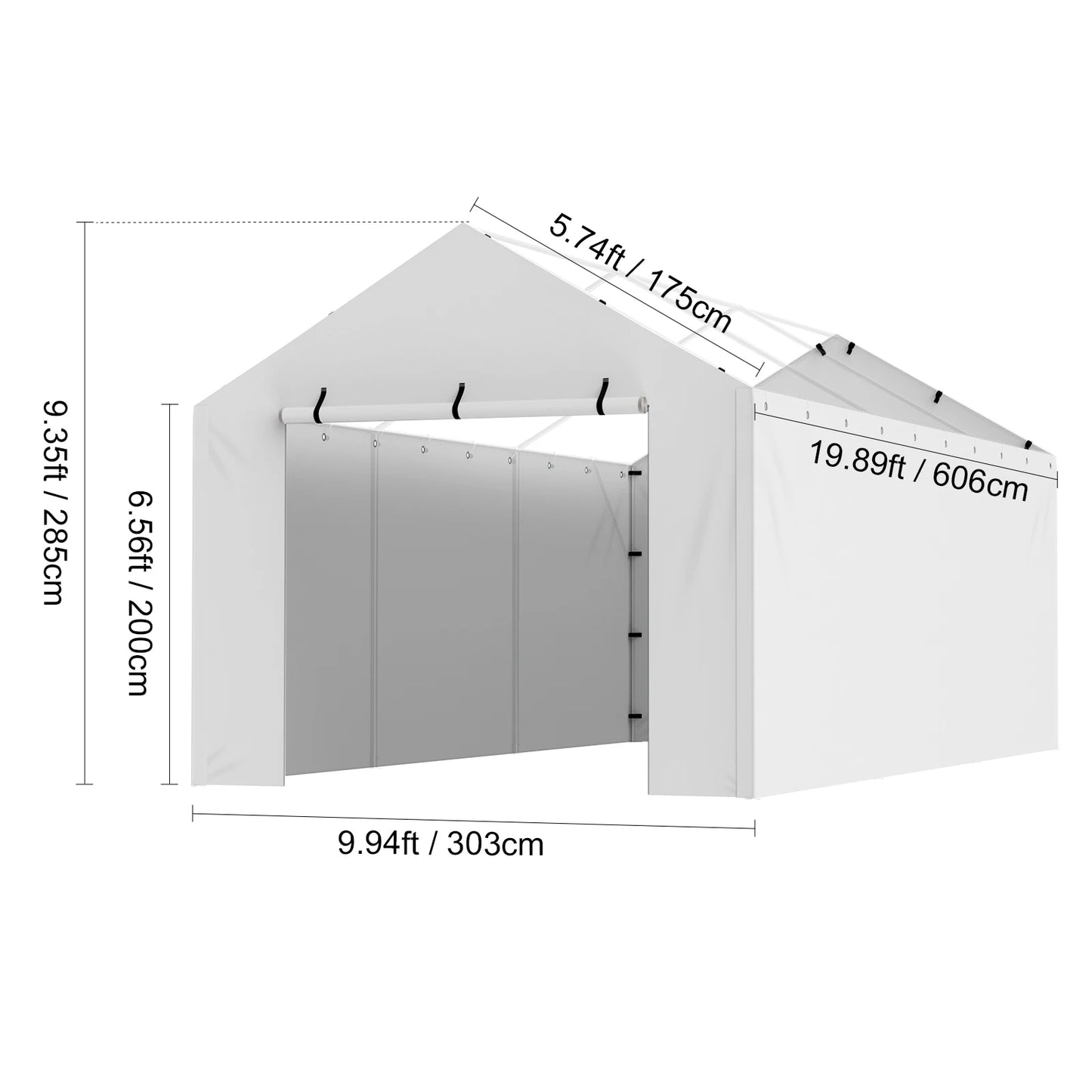 Heavy-Duty Carport Replacement Canopy Cover