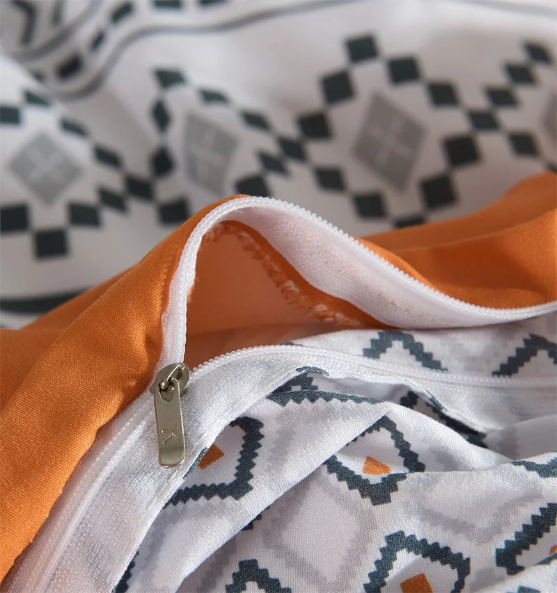 Boho Bohemian Geometric Western Duvet Comforter Cover Set