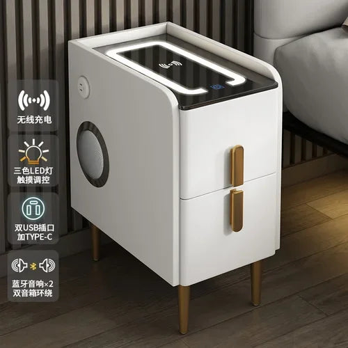 Modern Bedside Table Smart Dresser Created Luxury Vanity Desk