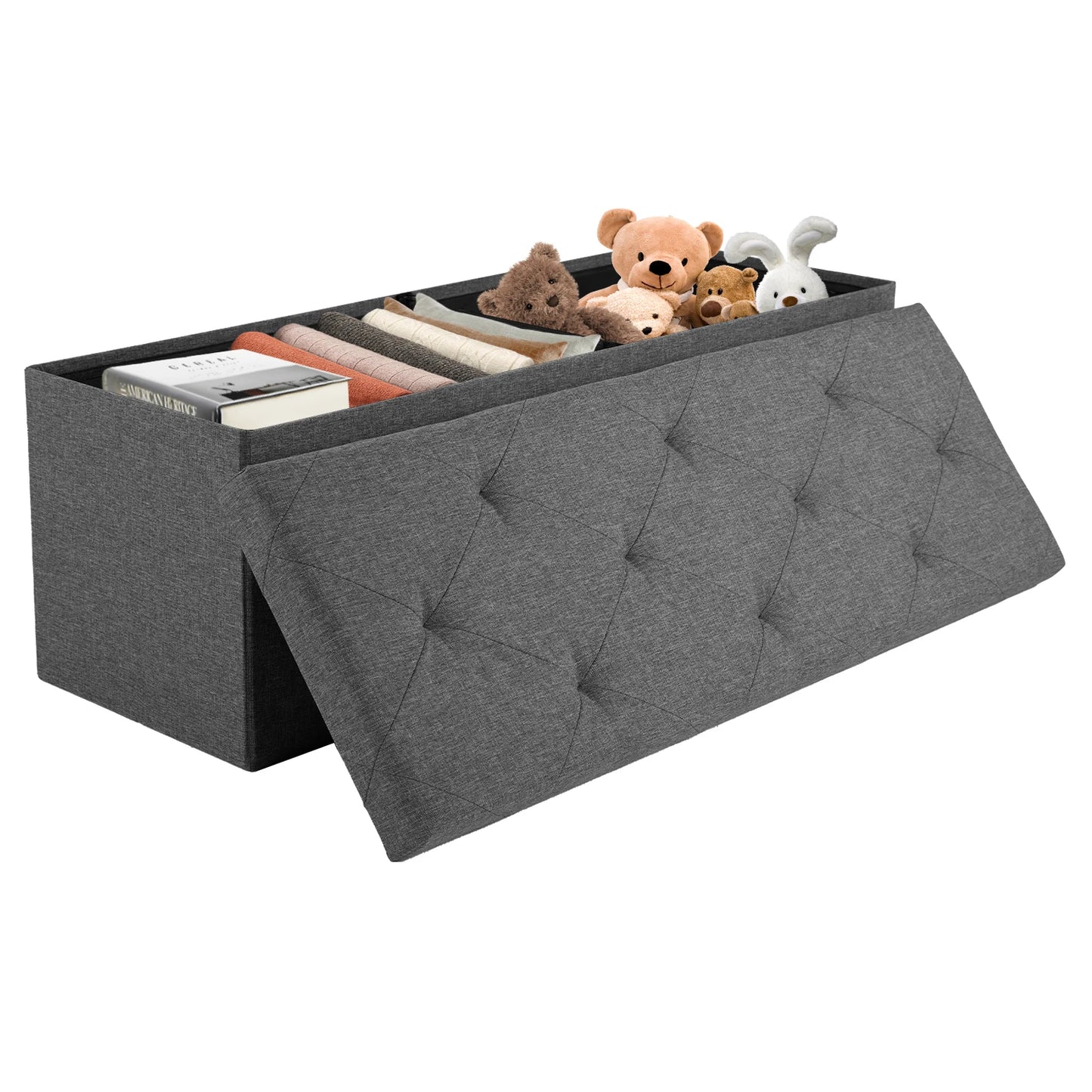 Storage Stool with Foam Seats