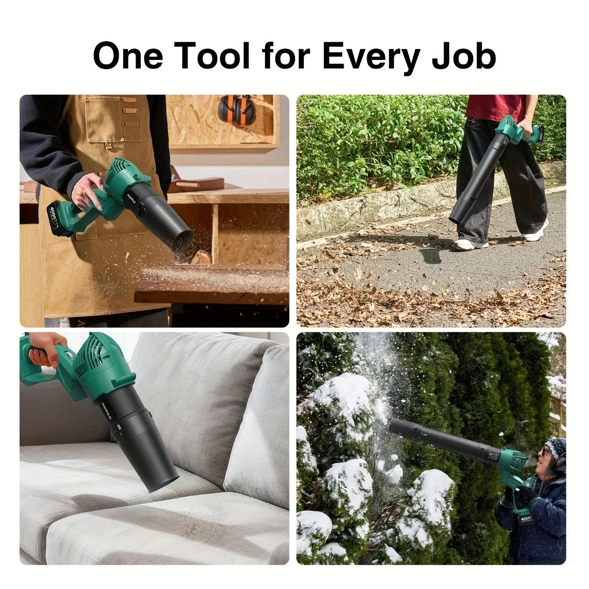 Electric Leaf Blower with Battery Powered
