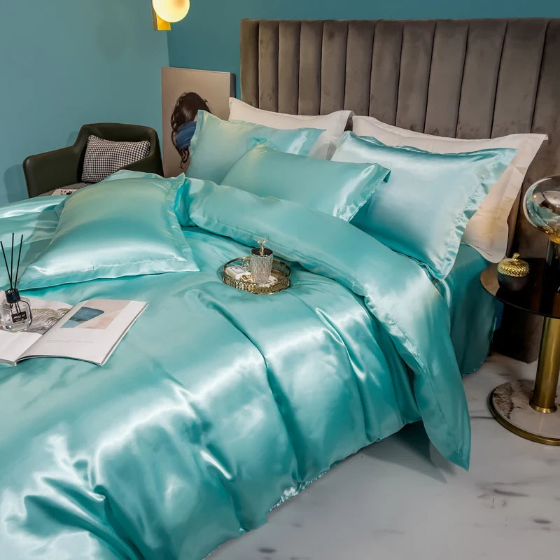 Solid Silk Bedding Set