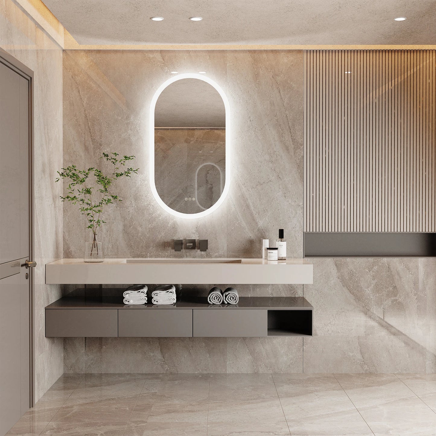 Vanity Mirror for Wall Mounted Back Lighted Mirror with Lights