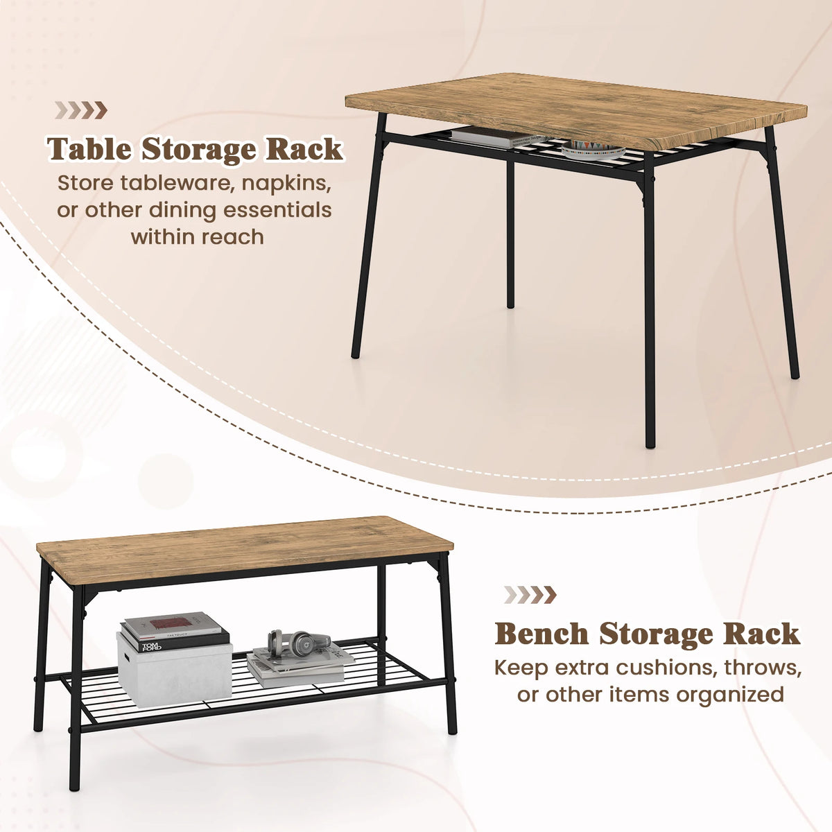 Dining 4-Piece Table Set