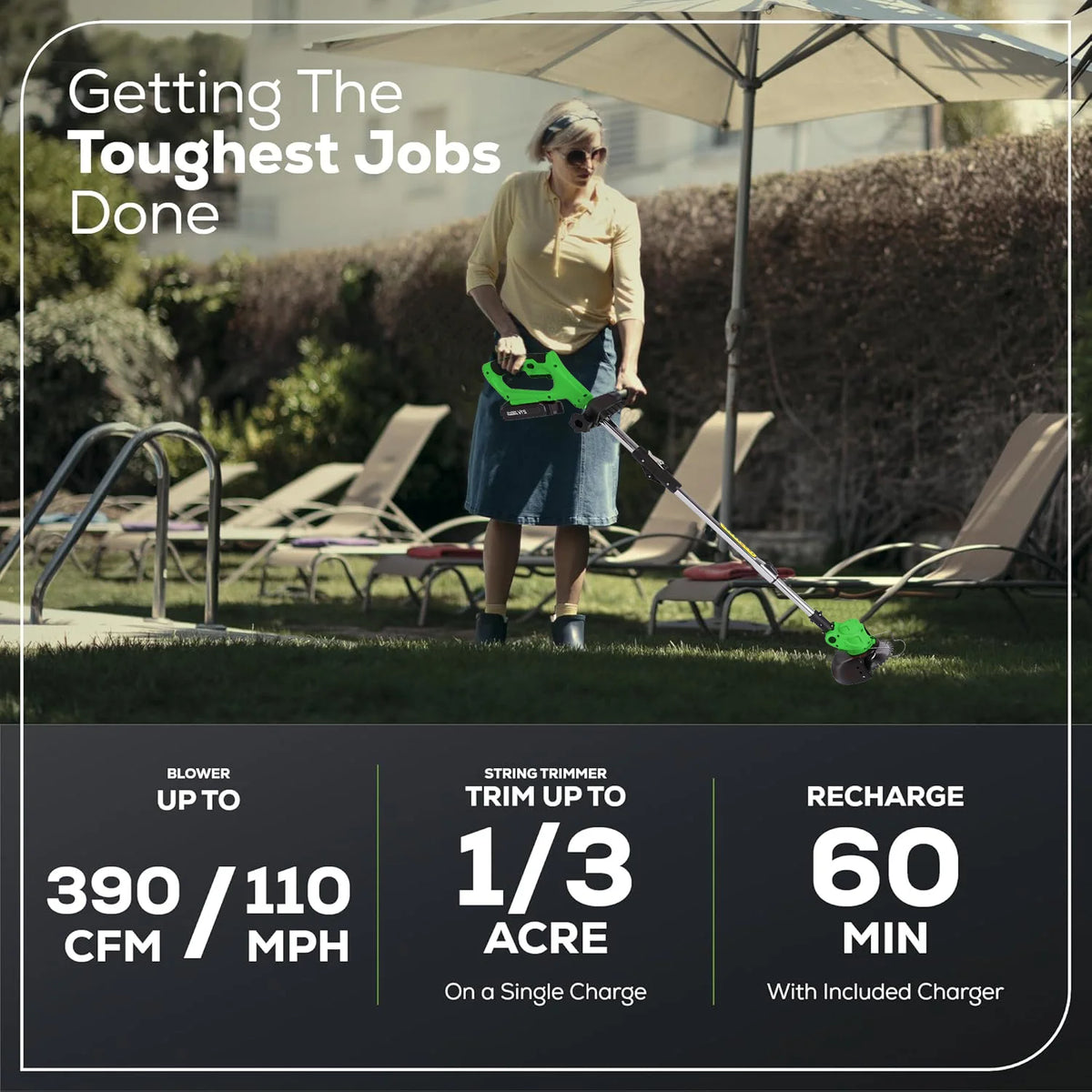 Cordless Lawn Trimmer Weed Wacker