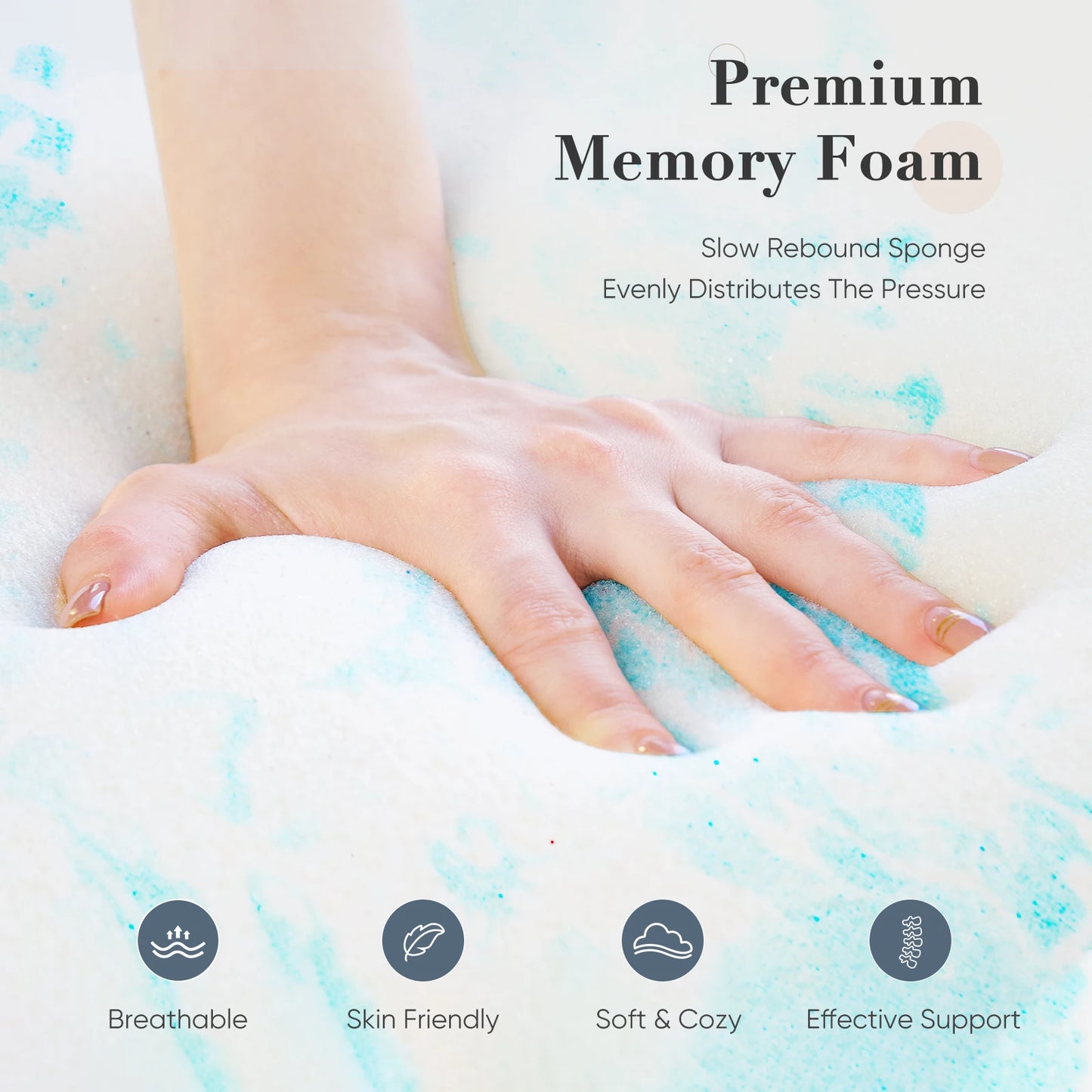 Gel Memory Foam Mattress Topper
