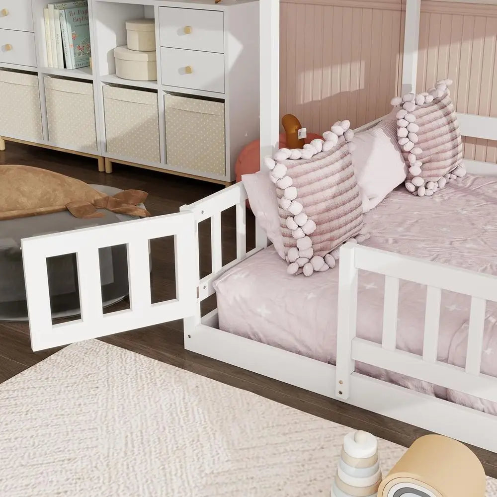 Twin Over Full Bunk Bed with Slide