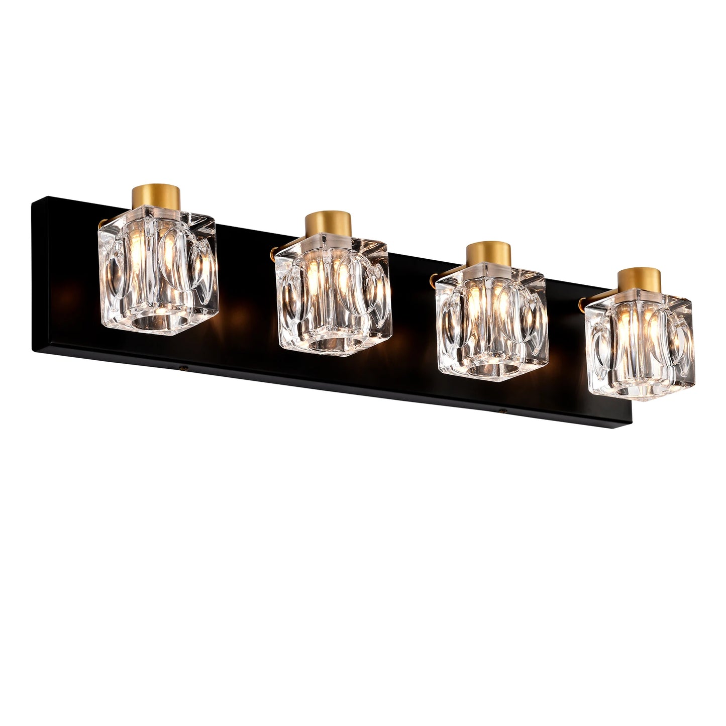 Modern Vanity Lights with Crystal Glass Shade