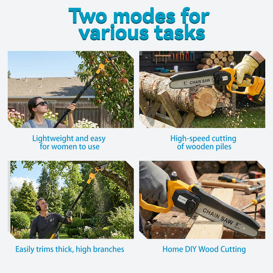 Electric Pole Saws with Extension Pole