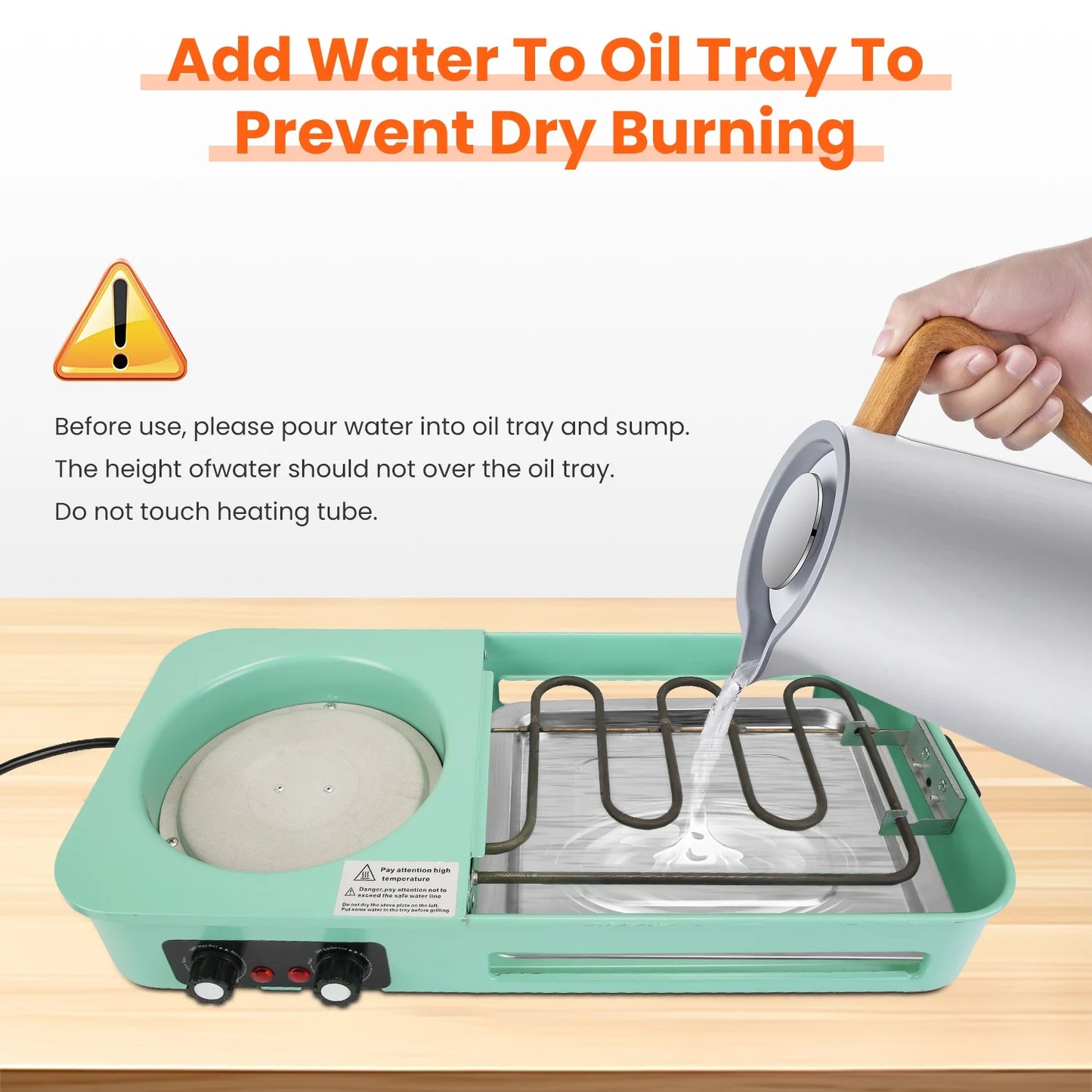 3-in-1 Electric Pot (with Grill & Frying Pan) - 1600W